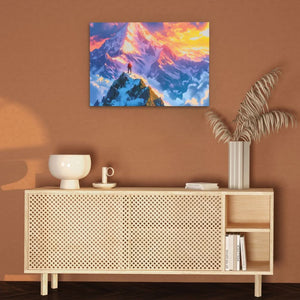 Extreme Mountaineering - Wall Art in Black Frame