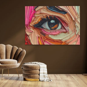 Eye of a Feminism - Female Wall Art in Black Frame
