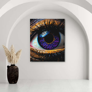Eye of the Beholder - Vertical Wall Art in Black Frame