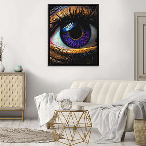 Eye of the Beholder - Abstract Purple Canvas Wall Art