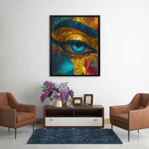 Eye's Liquid Awakening - Luxury Wall Art