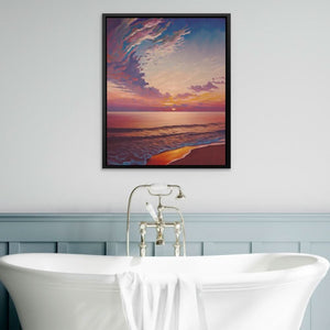Fabulous Sunset - Pink Wall Art for Living Room