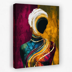 Faceless Golden Dreamer - Luxury Wall Art