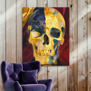 Faceted Death Portrait - Luxury Wall Art