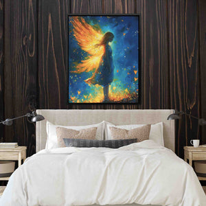 Fairy Child - Person Wall Art in Black Frame