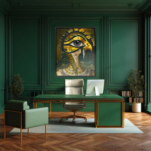 Falcon's Divine Eye - Luxury Wall Art