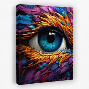 Falcon's Gaze - Bird Canvas Wall Art