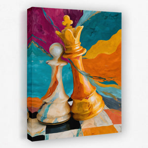 Fallen King Checkmate — Fallen King Checkmate Portrait Side View Mirror 270