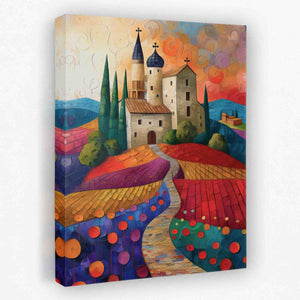 Farm Church - Church Canvas Wall Art