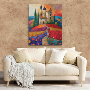 Farm Church - Large Abstract Canvas Print