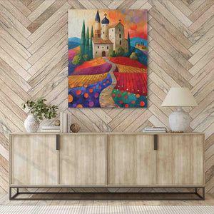 Farm Church - Country and Farm Wall Art in Black Frame