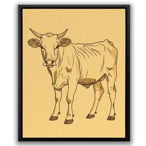 Farm Cow - Country and Farm Art for Dining Room