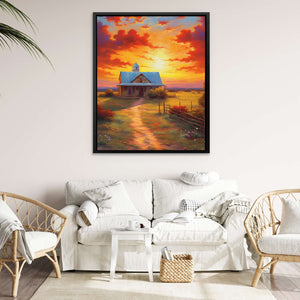 Farmstead Melodies - Red Wall Art