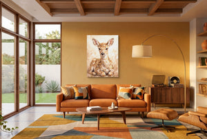 Fawn Dappled Cream - Luxury Wall Art