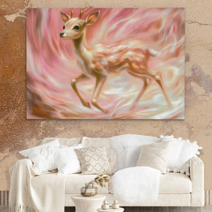 Fawn’s Shadow - Contemporary Wall Art in Black Frame