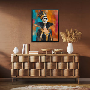 Feathered Bone Warrior - Luxury Wall Art