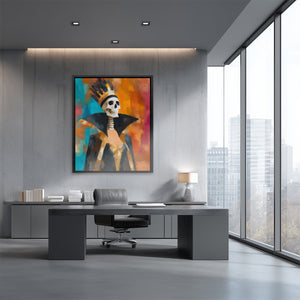 Feathered Bone Warrior - Luxury Wall Art