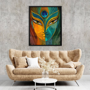 Feathered Divine Portrait - Luxury Wall Art