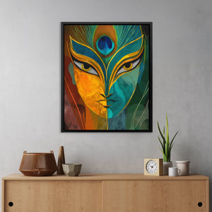 Feathered Divine Portrait - Luxury Wall Art