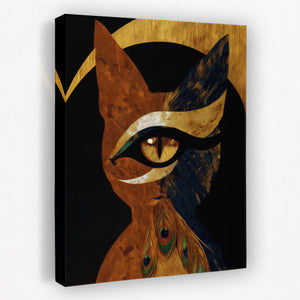 Feathered Feline Oracle - Luxury Wall Art