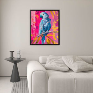 Feathers & Magenta - Luxury Wall Art