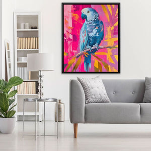 Feathers & Magenta - Luxury Wall Art