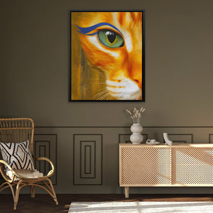 Feline Amber Oracle - Luxury Wall Art