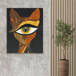 Feline Copper Oracle - Luxury Wall Art