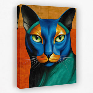 Feline Electric Portrait - Luxury Wall Art
