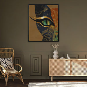 Feline Fire Eye - Luxury Wall Art