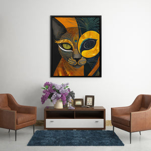 Feline Plume Fusion - Luxury Wall Art