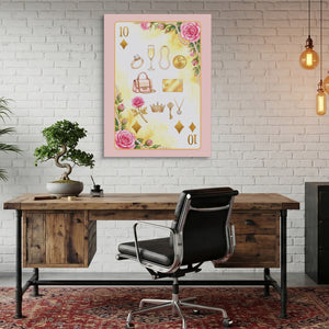 Fem Lux 10 of Diamonds Card โ fem lux 10 of diamonds card sq bonsai office 1port flush print