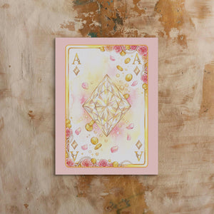 Fem Lux Ace of Diamonds Card โ fem lux ace of diamonds card sq bed 1 clay beige 1port flush print