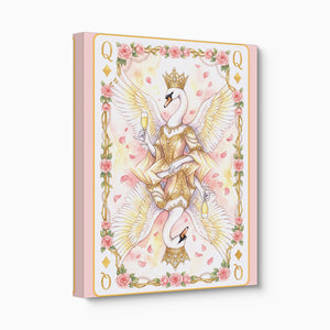 Fem Lux Queen of Diamonds Card โ fem lux queen of diamonds card angled flush print