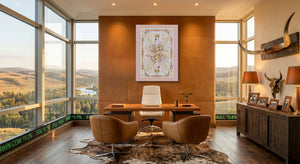 Fem Lux Queen of Diamonds Card โ fem lux queen of diamonds card office with desk and chairs 1port flush print