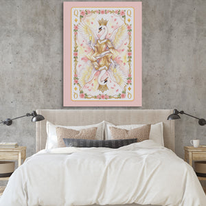 Fem Lux Queen of Diamonds Card โ fem lux queen of diamonds card sq bedroom cement wall 1port flush print