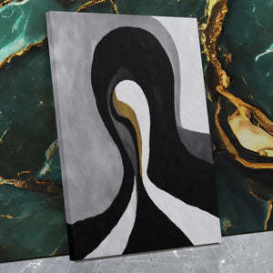Feminine Curves Abstraction — Feminine Curves Abstraction Against Wall Mirror Wrap V3 5