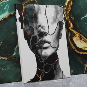 Feminine Monoline Gold — Feminine Monoline Gold Against Wall Mirror Wrap V3 8