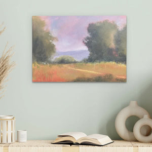 Field Study with Red Flowers - Luxury Wall Art