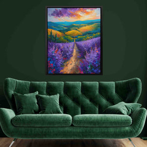 Fields of Amethyst - Large Impressionist Canvas Print
