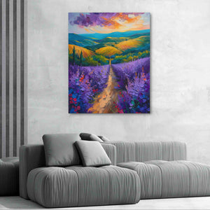 Fields of Amethyst - Purple Wall Art