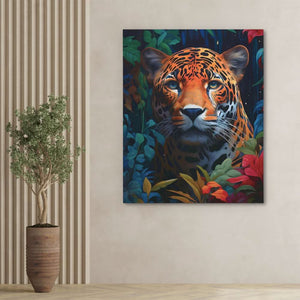 Fierce Jungle Cat - Orange Big Cat Canvas Print