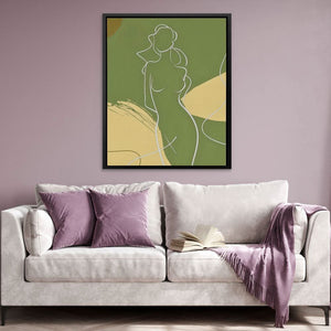Figure of a Goddess - Large Figurative Canvas Print