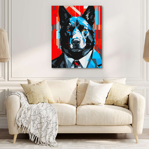 Financial Wolf - Pop Art Wall Art Print