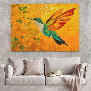 Fireflight Hummer - Luxury Wall Art
