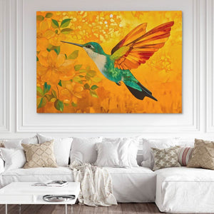 Fireflight Hummer - Luxury Wall Art