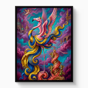 Flamingo Cloud Kingdom - Luxury Wall Art