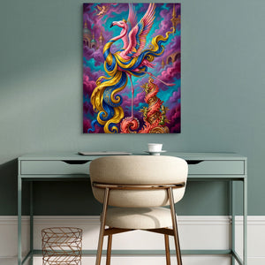 Flamingo Cloud Kingdom - Luxury Wall Art
