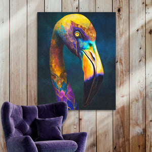 Flamingo Cosmic Plumage - Luxury Wall Art