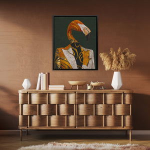 Flamingo Executive Portrait - Luxury Wall Art